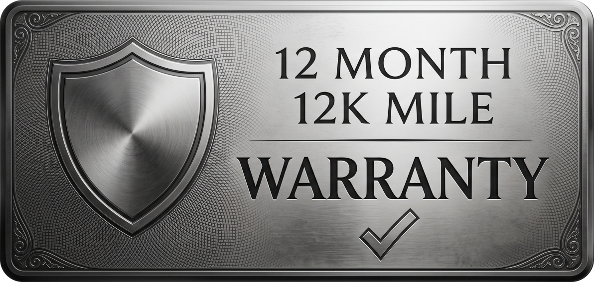 12 Month 12K Mile Warranty